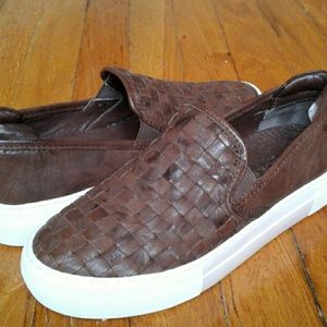 JSLIDES Legno Slip on Sneaker Brown Leather